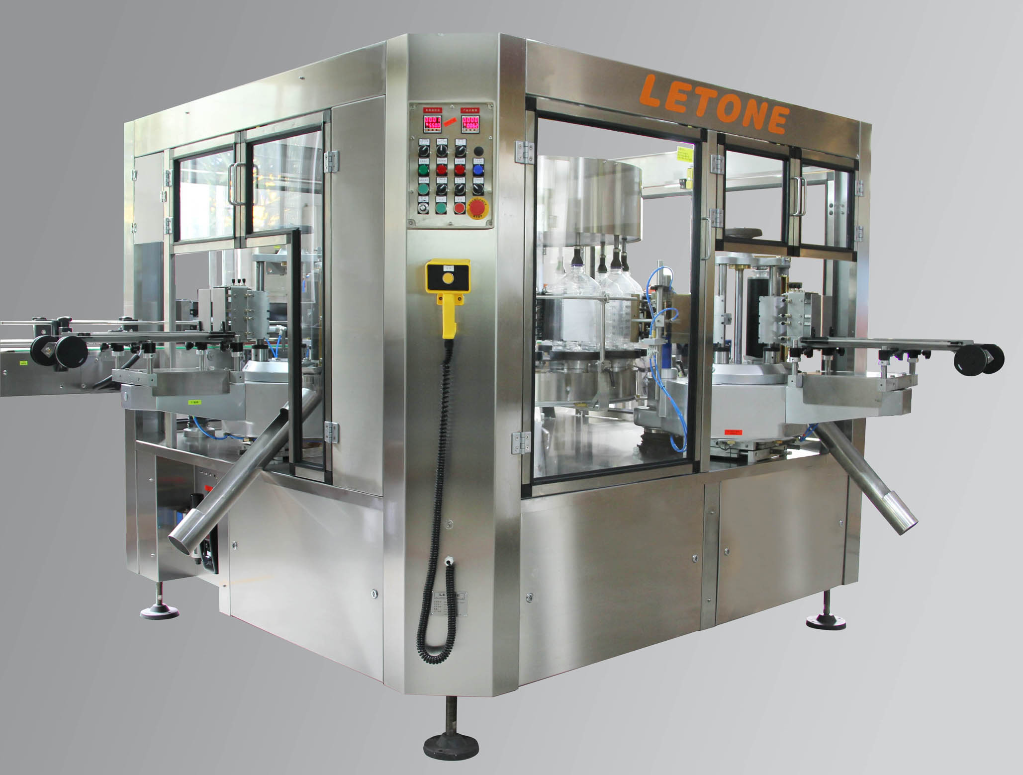 回轉(zhuǎn)式冷膠雙標(biāo)貼標(biāo)機(jī)